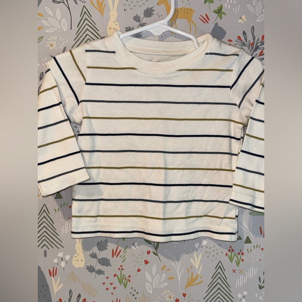 Carter’s 2 Piece Teddy Bear Overalls and Striped Shirt Set 6-9 Months - Picture 7 of 7